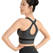 佳燦瑜伽背心式運(yùn)動(dòng)內(nèi)衣女士防震跑步高強(qiáng)度健身bra聚攏拉鏈文胸