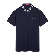 佳燦男裝 夏新款襯衫領(lǐng)絲光棉短袖t恤打底衫棉質(zhì)Polo衫上衣潮