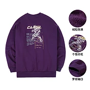 佳燦秋季新款運(yùn)動(dòng)外套女士休閑潮流寬松立領(lǐng)拉鏈針織開衫衛(wèi)衣